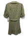 Paige Size Small Olive Green Rayon Blend Short Sleeve Striped Welt Pocket Dress Olive Green / Small