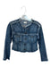 ABLE Size S Denim Cotton Blend Distressed denim Button Front Cropped Jacket Denim / S