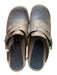 Sanita Shoe Size 38 Brown Wood Buckle Strap Studded Grips Clogs Brown / 38