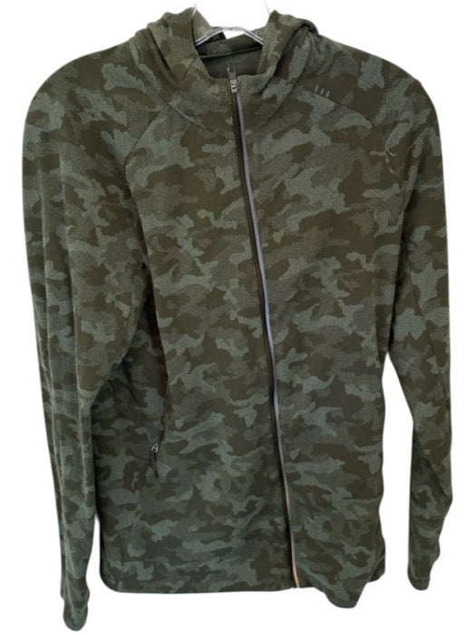 Lululemon Size S Green Nylon Blend Camo Full Zip Athletic Men's Jacket Green / S