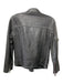 All Saints Size 2 Black Sheep Leather Zip Moto Mock Neck Jacket Black / 2