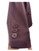 Theory Size 0 Burgundy Virgin Wool Blend Open Front Flat Pockets Blazer Jacket Burgundy / 0