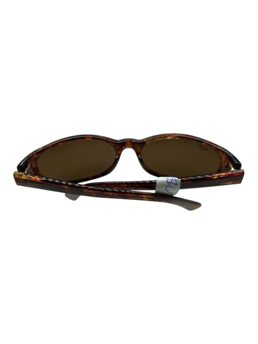 Maui Jim Brown Print Acetate Thin Sunglasses Brown Print