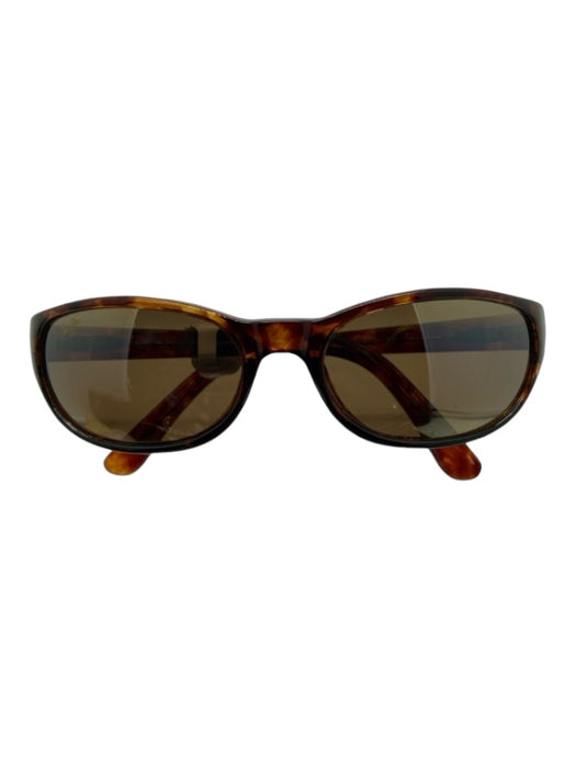 Maui Jim Brown Print Acetate Thin Sunglasses Brown Print