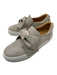 Buscemi Shoe Size 37.5 Silver & Gray Suede Shimmer Bow Slip On Platform Sneakers Silver & Gray / 37.5