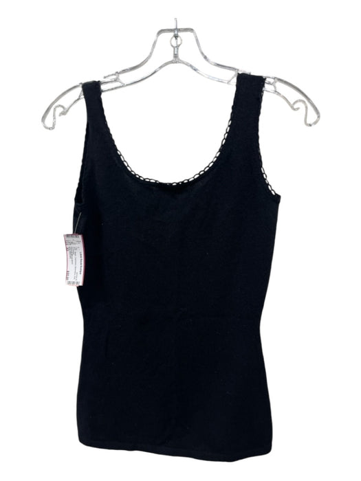 Saks Fifth Ave Size XS Black Cashmere Sleeveless Knit Top Black / XS