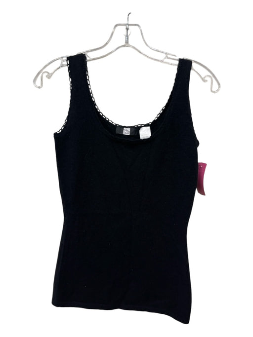 Saks Fifth Ave Size XS Black Cashmere Sleeveless Knit Top Black / XS