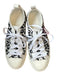 Amiri Shoe Size 43 White & Black Canvas Animal Print Athletic Men's Sneakers 43