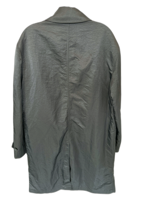 Club Monaco Size M Black Collar Button Trench Coat Black / M