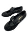 Chanel Shoe Size 38.5 Black Textile Mary Jane Rhinestone Grosgrain Ribbon Shoes Black / 38.5
