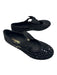 Chanel Shoe Size 38.5 Black Textile Mary Jane Rhinestone Grosgrain Ribbon Shoes Black / 38.5