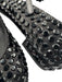 Chanel Shoe Size 38.5 Black Textile Mary Jane Rhinestone Grosgrain Ribbon Shoes Black / 38.5
