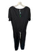 Vuori Size M Black Polyester Blend Short Sleeve Drawstring Waist Athletic Jumper Black / M