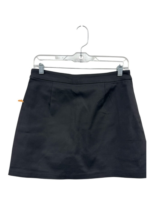 English Factory Size M Beige & Black Cotton Blend Side Zip Colorblock Skirt Beige & Black / M