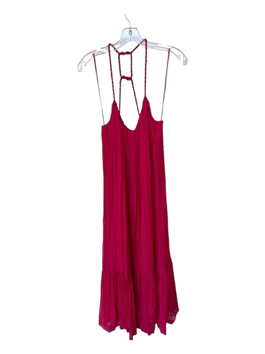 Zara Size S Magenta Rope Strap Maxi Dress Magenta / S