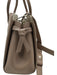Kate Spade Taupe Brown Pebbled Leather Rolled Handles Crossbody Strap Bag Taupe Brown / Small