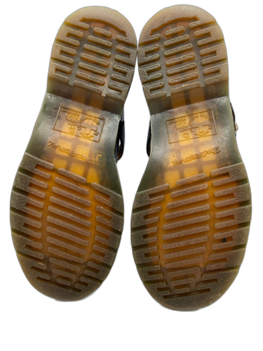 Dr Martens Shoe Size 7 Black Leather Buckle Goodyear Welted Mary Jane Loafers Black / 7