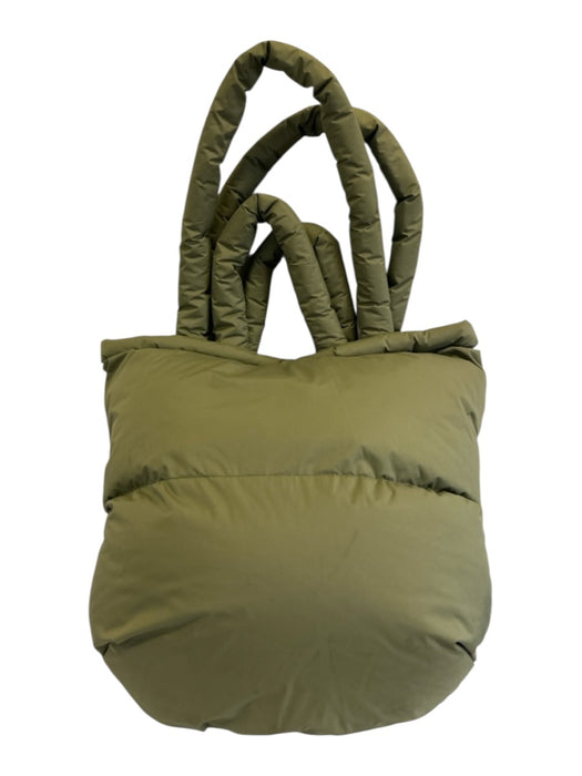 Mads Norgaard Sage green Polyester Snap Button Closure Filled Top Handle Bag Sage green