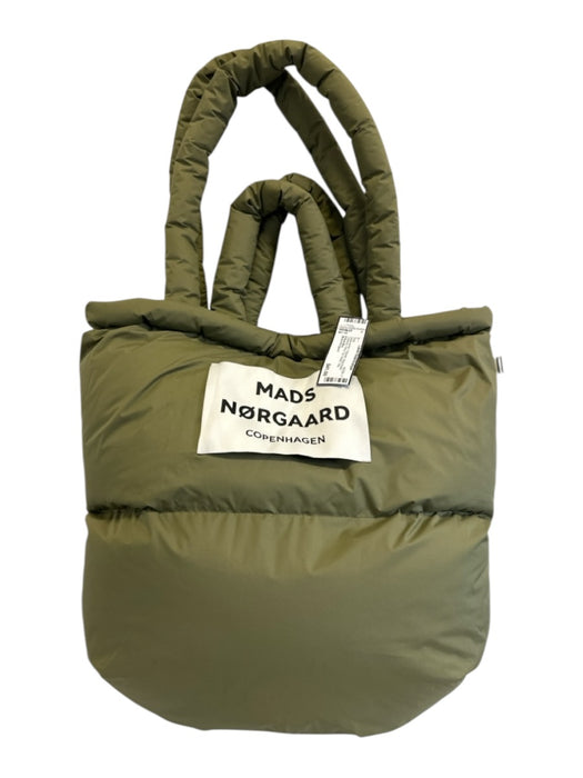 Mads Norgaard Sage green Polyester Snap Button Closure Filled Top Handle Bag Sage green