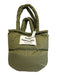 Mads Norgaard Sage green Polyester Snap Button Closure Filled Top Handle Bag Sage green