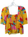 Crosby Size XS Yellow Polyester Blend Bubble Sleeve Cropped Square Neck Top Yellow / XS