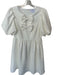 Sugarlips Size M White Polyester Blend Balloon Sleeves Bow Detail Mini Dress White / M