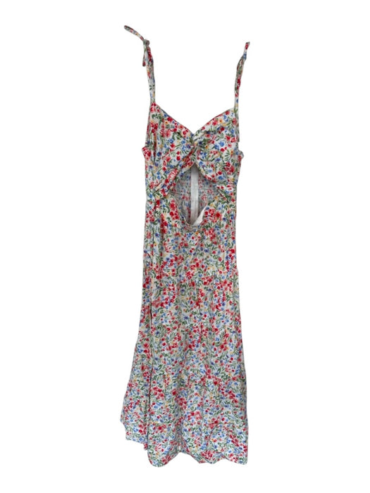 Altar'd State Size M Red & green Cotton Spaghetti Strap Botanical Dress Red & green / M