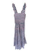 Sohana Size S Pink & blue Cotton Sleeveless smocked Flowers Maxi Dress Pink & blue / S