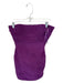 BCBG Maxazria Size Est S Purple Polyester Strapless Acordian Pleated Dress Purple / Est S