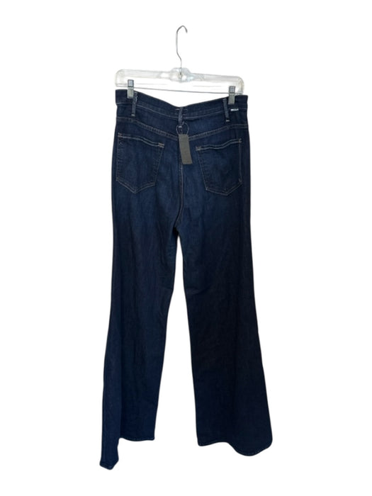 Mother Size 31 Denim Cotton Blend Dark Wash Wide Leg Straight Leg Jeans Denim / 31