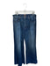 Mother Size 31 Denim Cotton Blend Dark Wash Wide Leg Straight Leg Jeans Denim / 31