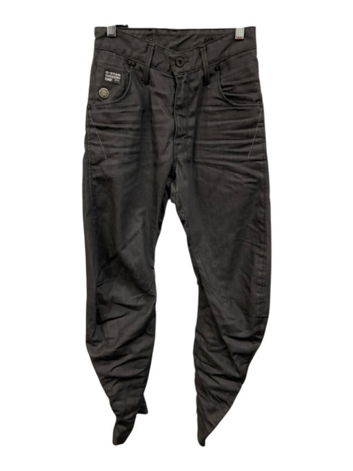 G Star Size 26 Charcoal Gray Cotton Denim High Rise Barrel Leg Skinny Pants Charcoal Gray / 26