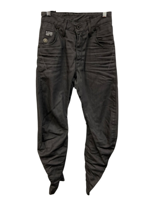 G Star Size 26 Charcoal Gray Cotton Denim High Rise Barrel Leg Skinny Pants Charcoal Gray / 26
