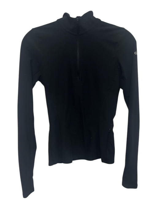 Alo Yoga Size XXS Black Polyester Quarter Zip Long Sleeve Pullover Jacket Black / XXS
