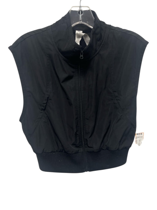Alo Yoga Size XS Black Polyester Front Zip Vest Black / XS