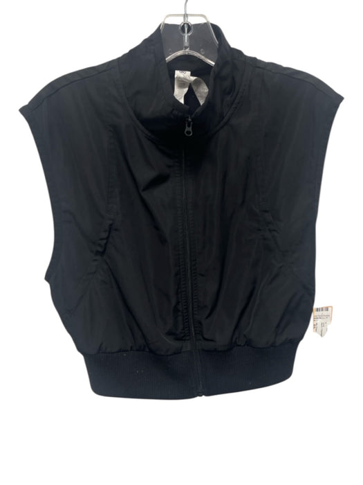 Alo Yoga Size XS Black Polyester Front Zip Vest Black / XS