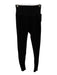 Alo Size XXS Black Polyester Ribbed Detail Athletic Leggings Black / XXS
