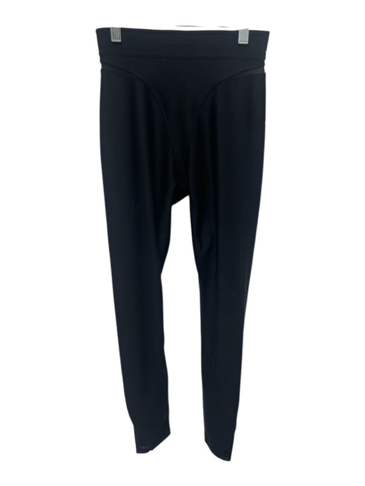 Alo Yoga Size XXS Black Polyester Elastic Waist Mesh Detail Leggings Black / XXS