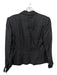 Lauren Ralph Lauren Size 2 Black Linen Front Pockets Textured Jacket Black / 2