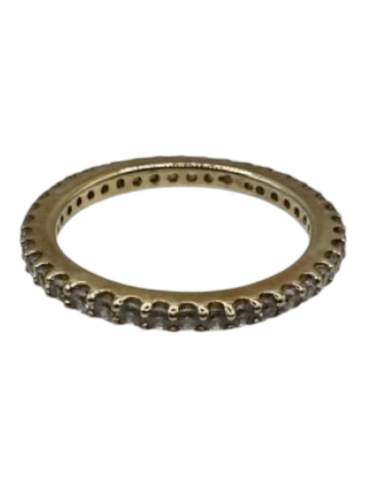 Lafonn Gold & Clear 925 Gold Tone Faux Diamonds Ring Gold & Clear