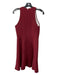 Theory Size 2 Maroon Red Triacetate Blend Round Neck Sleeveless Hem Dress Maroon Red / 2