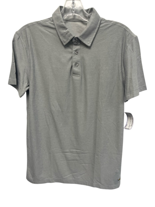 Vuori Size XS Grey Polyester Solid Polo Men's Short Sleeve Grey / XS