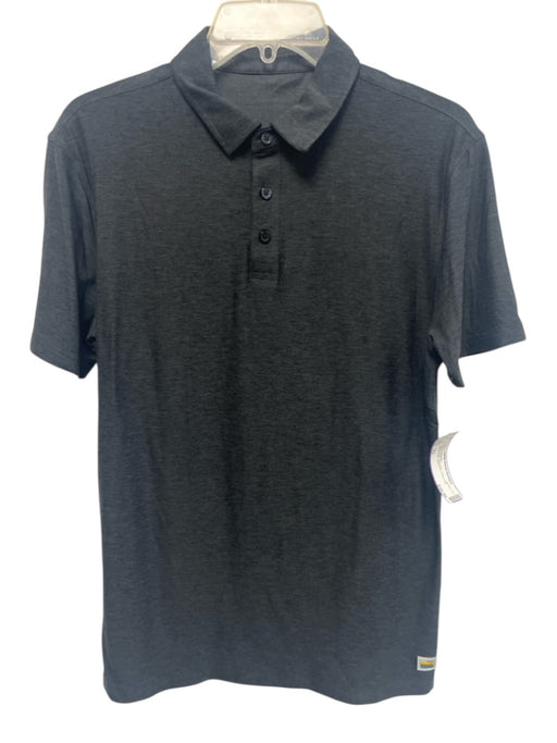 Vuori Size XS Dark Gray Polyester Solid Polo Men's Short Sleeve Dark Gray / XS