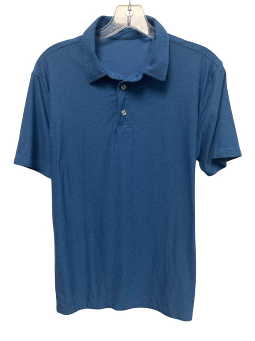 Vuori Size XS Blue Polyester Solid Polo Men's Short Sleeve Blue / XS