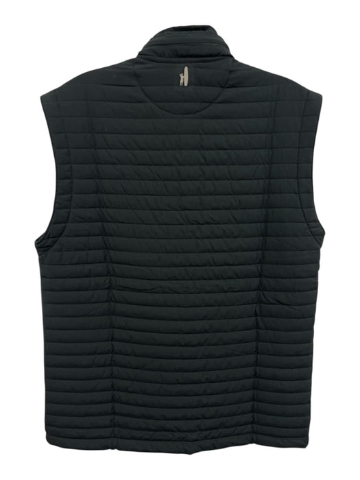 Johnnie O Size S Black Synthetic Puffer Zip UP Vest Men's Jacket Black / S