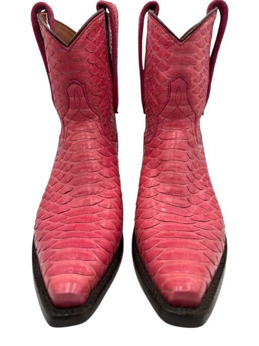 Kemo Sabe Shoe Size 7 Pink Leather Pointed Toe Booties Pink / 7