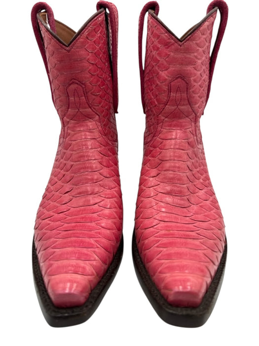 Kemo Sabe Shoe Size 7 Pink Leather Pointed Toe Booties Pink / 7
