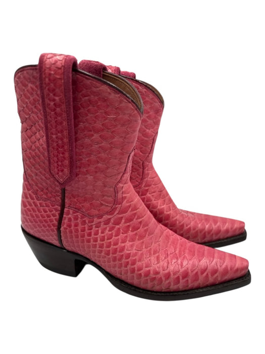 Kemo Sabe Shoe Size 7 Pink Leather Pointed Toe Booties Pink / 7