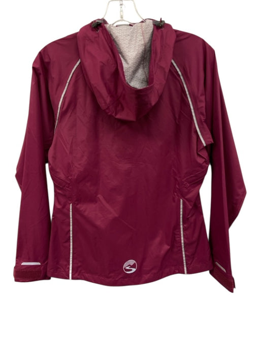 Showers Pass Size XS Magenta Nylon Waterproof Zip Front Hood Rain Jacket Magenta / XS