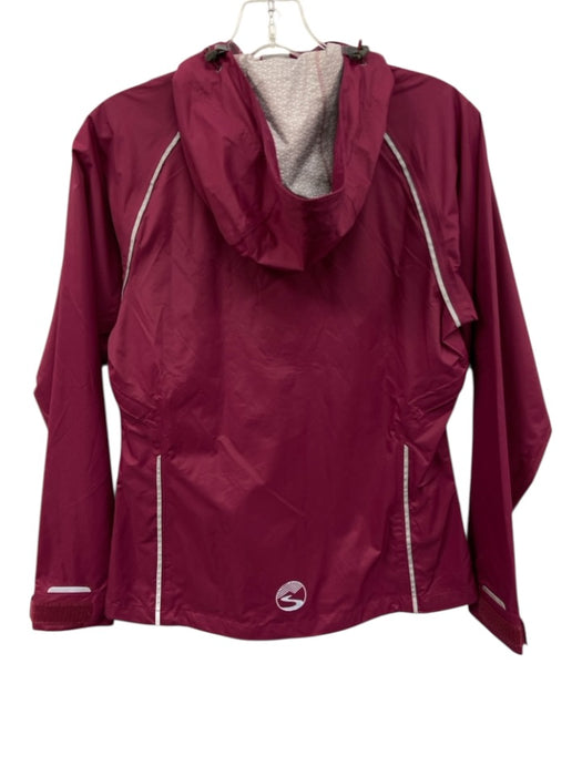 Showers Pass Size XS Magenta Nylon Waterproof Zip Front Hood Rain Jacket Magenta / XS